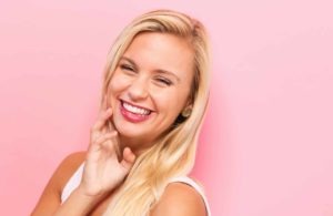 girl with tooth bonding